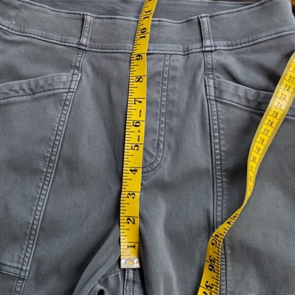 SPANX Womens Stretch Twill Straight Leg Pants, Hazy Blue Gray, Slim, Size Medium - Picture 8 of 9